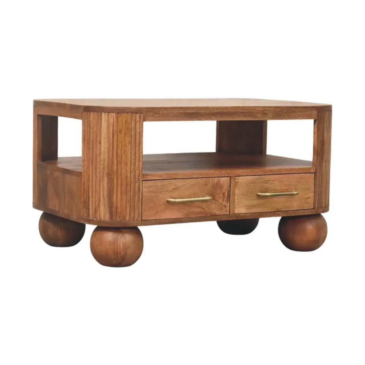 Briarwood Fluted Coffee Table - Artisan Furniture - Flyclothing LLC