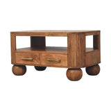 Briarwood Fluted Coffee Table - Artisan Furniture - Flyclothing LLC