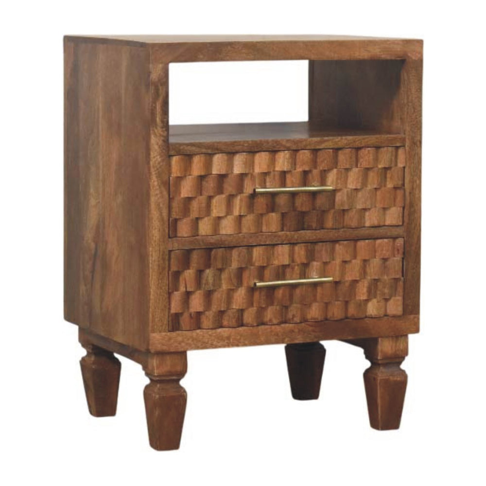 Arno Bedside in Golden Teak