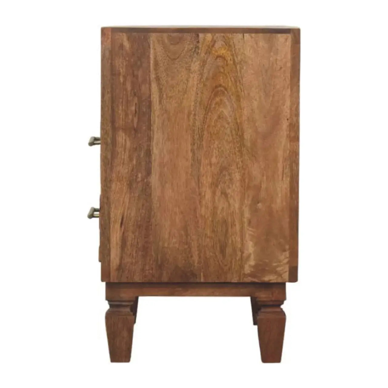 Arno Bedside in Golden Teak - Artisan Furniture - Flyclothing LLC