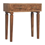Arno Console Table in Golden Teak - Artisan Furniture - Flyclothing LLC