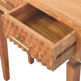 Arno Console Table in Golden Teak - Artisan Furniture - Flyclothing LLC