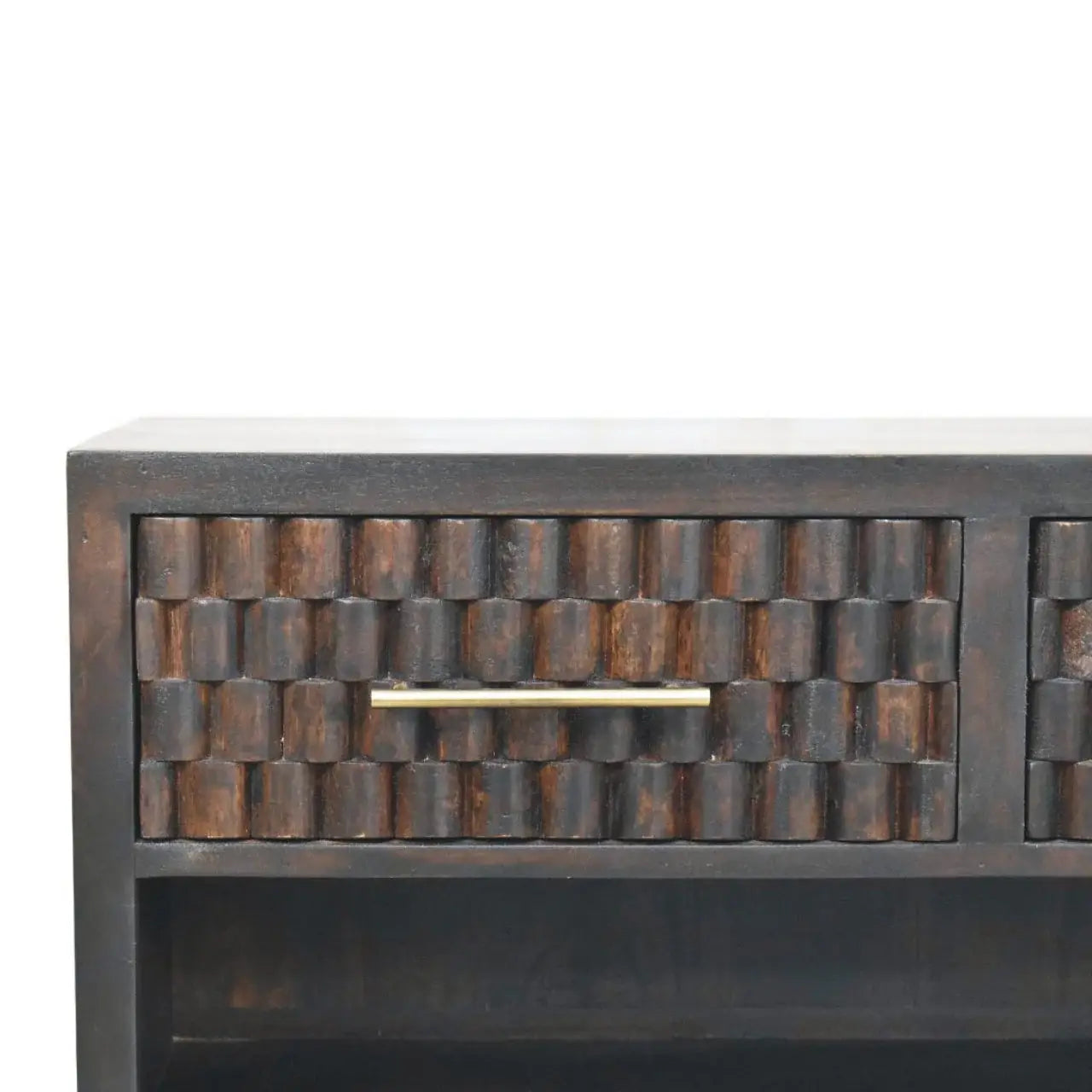Rattan Curve Edge Nightstand - Artisan Furniture - Flyclothing LLC