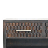 Rattan Curve Edge Nightstand - Artisan Furniture - Flyclothing LLC