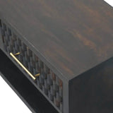 Rattan Curve Edge Nightstand - Artisan Furniture - Flyclothing LLC