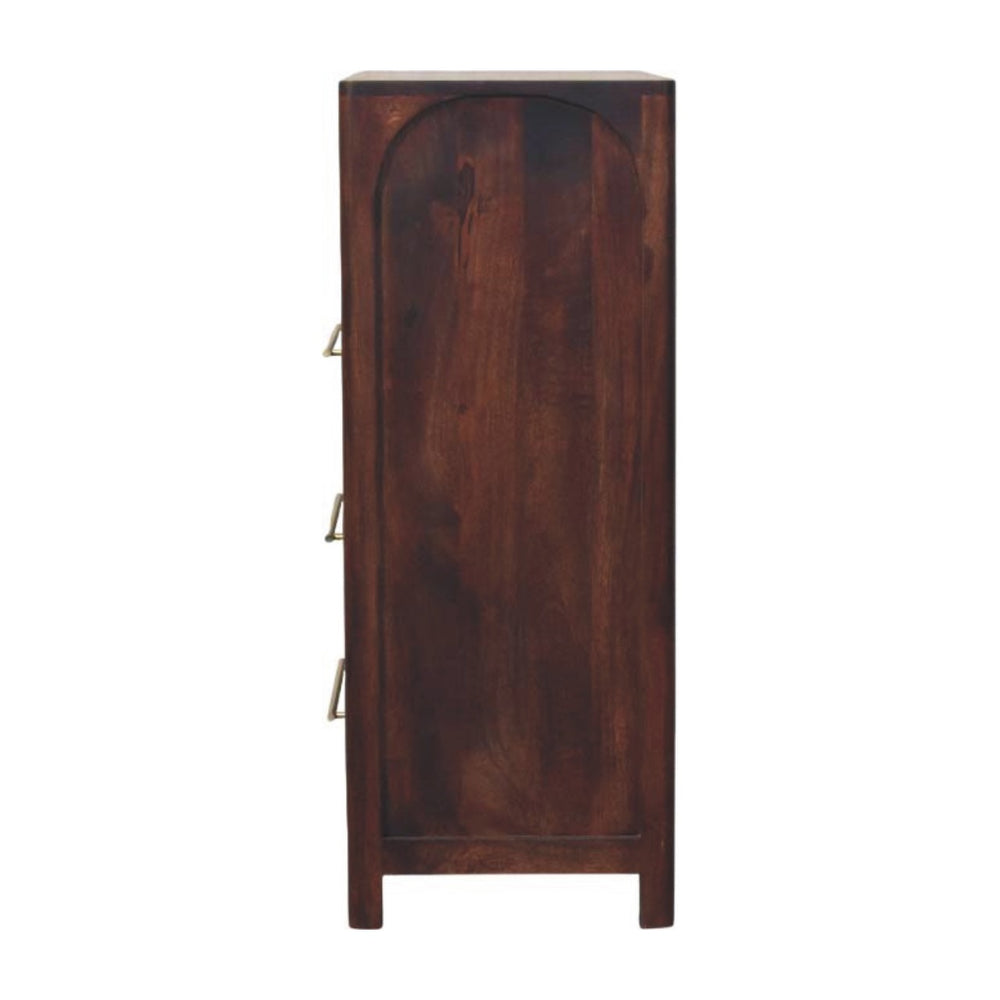 Arched Edge 3 Drawer Chest