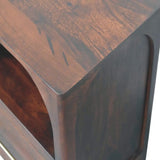 Arched Edge 1 Drawer Bedside - Artisan Furniture - Flyclothing LLC