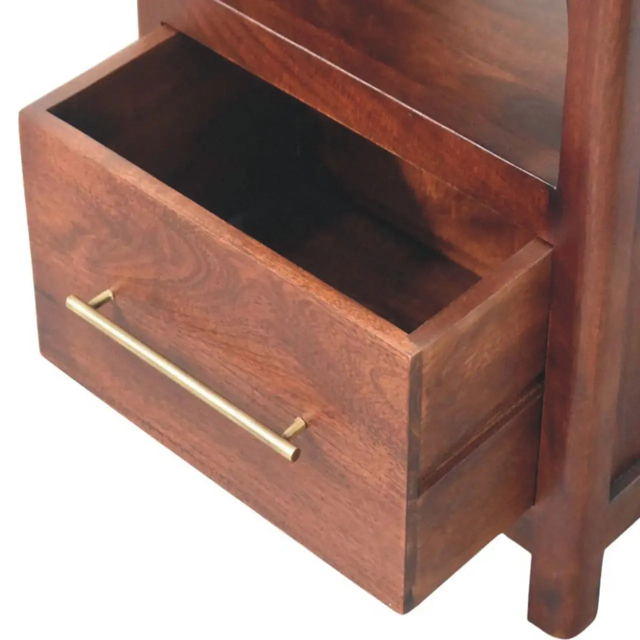 Arched Edge 1 Drawer Bedside - Artisan Furniture - Flyclothing LLC