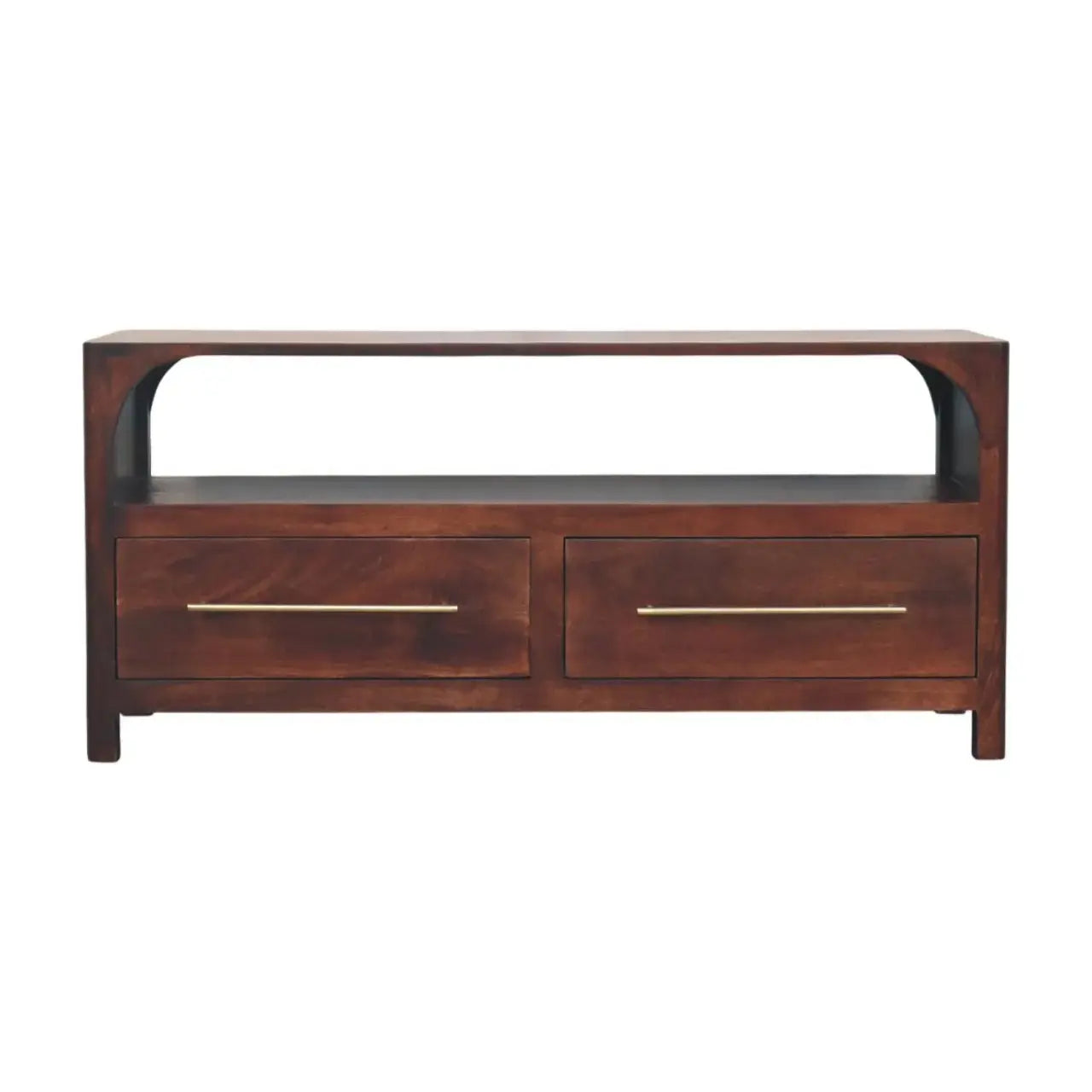 Arched Edge 2 Drawer Media Unit - Artisan Furniture - Flyclothing LLC
