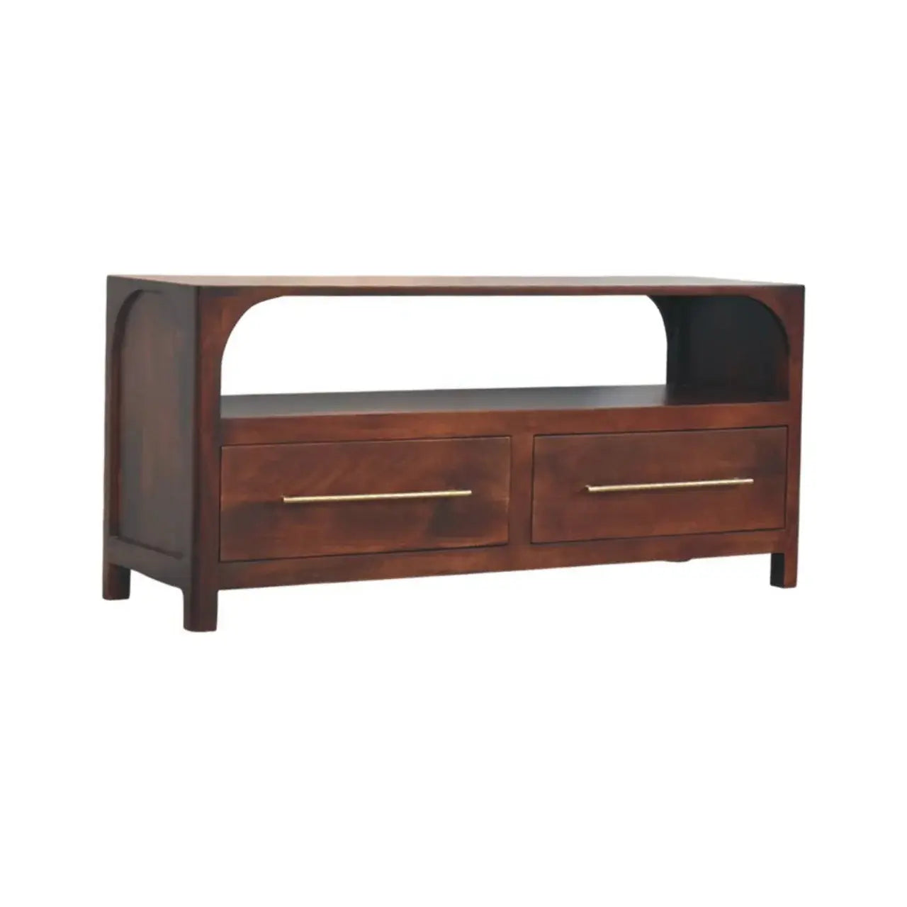Arched Edge 2 Drawer Media Unit - Artisan Furniture - Flyclothing LLC