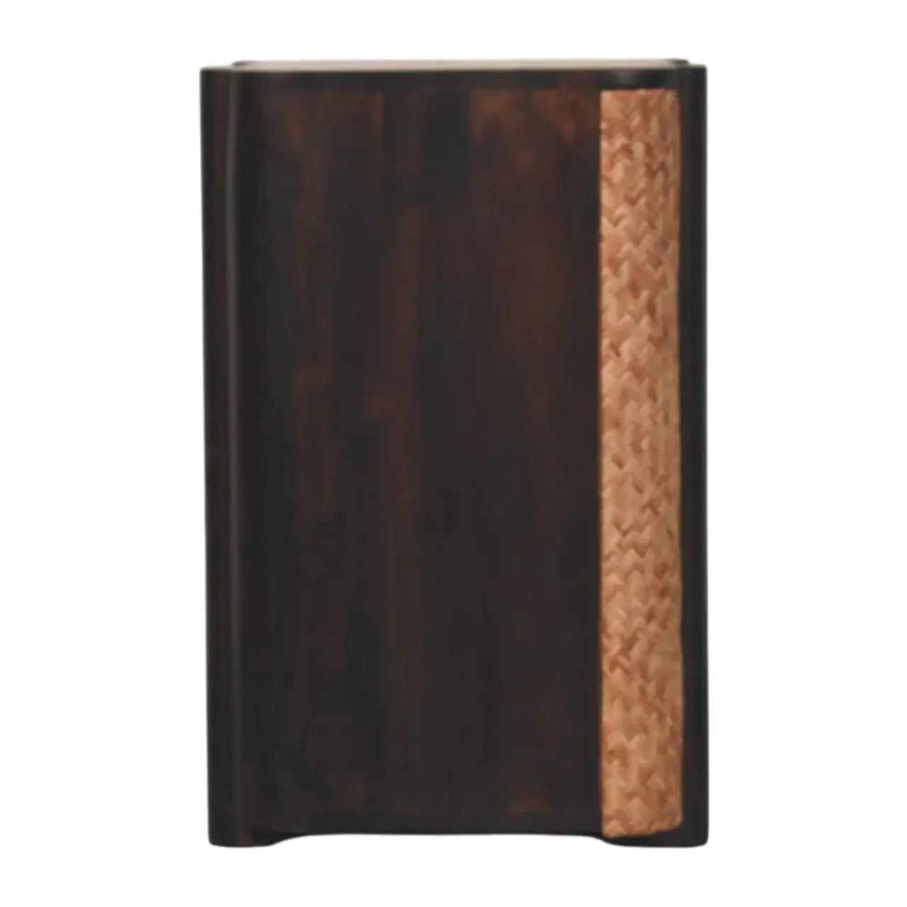 Rattan Curve Edge Nightstand - Artisan Furniture - Flyclothing LLC