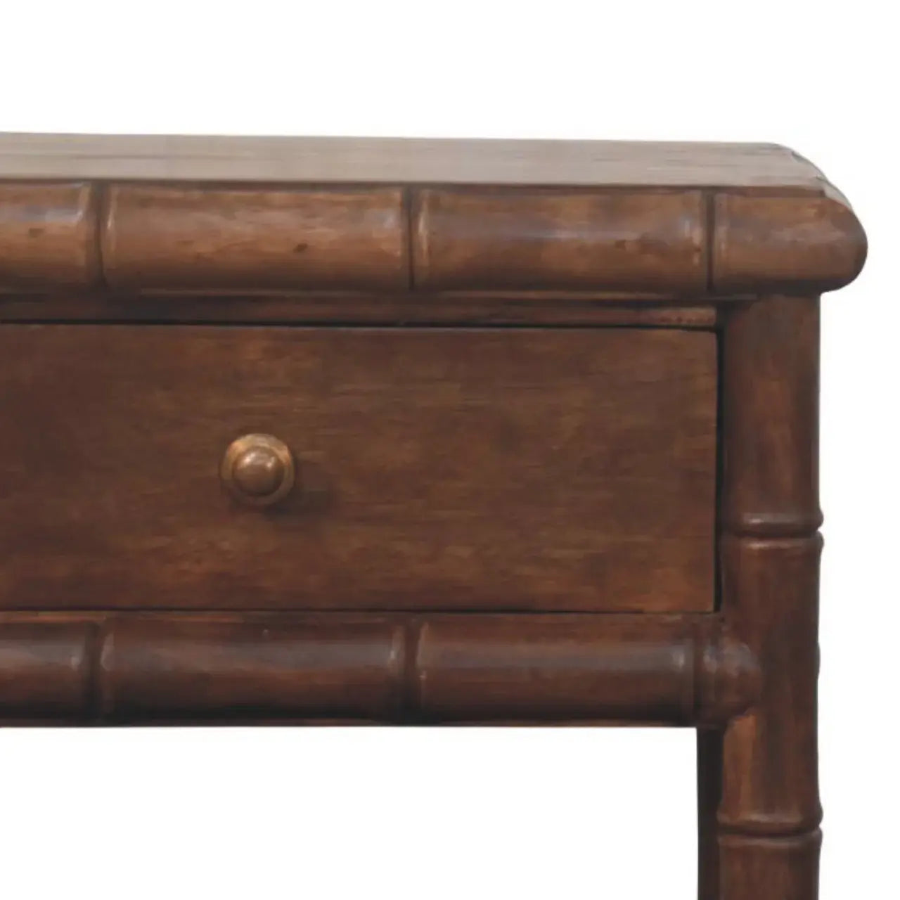 Bamboo Carved Bedside Table - Artisan Furniture - Flyclothing LLC