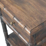 Bamboo Carved Bedside Table - Artisan Furniture - Flyclothing LLC