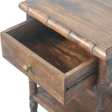 Bamboo Carved Bedside Table - Artisan Furniture - Flyclothing LLC