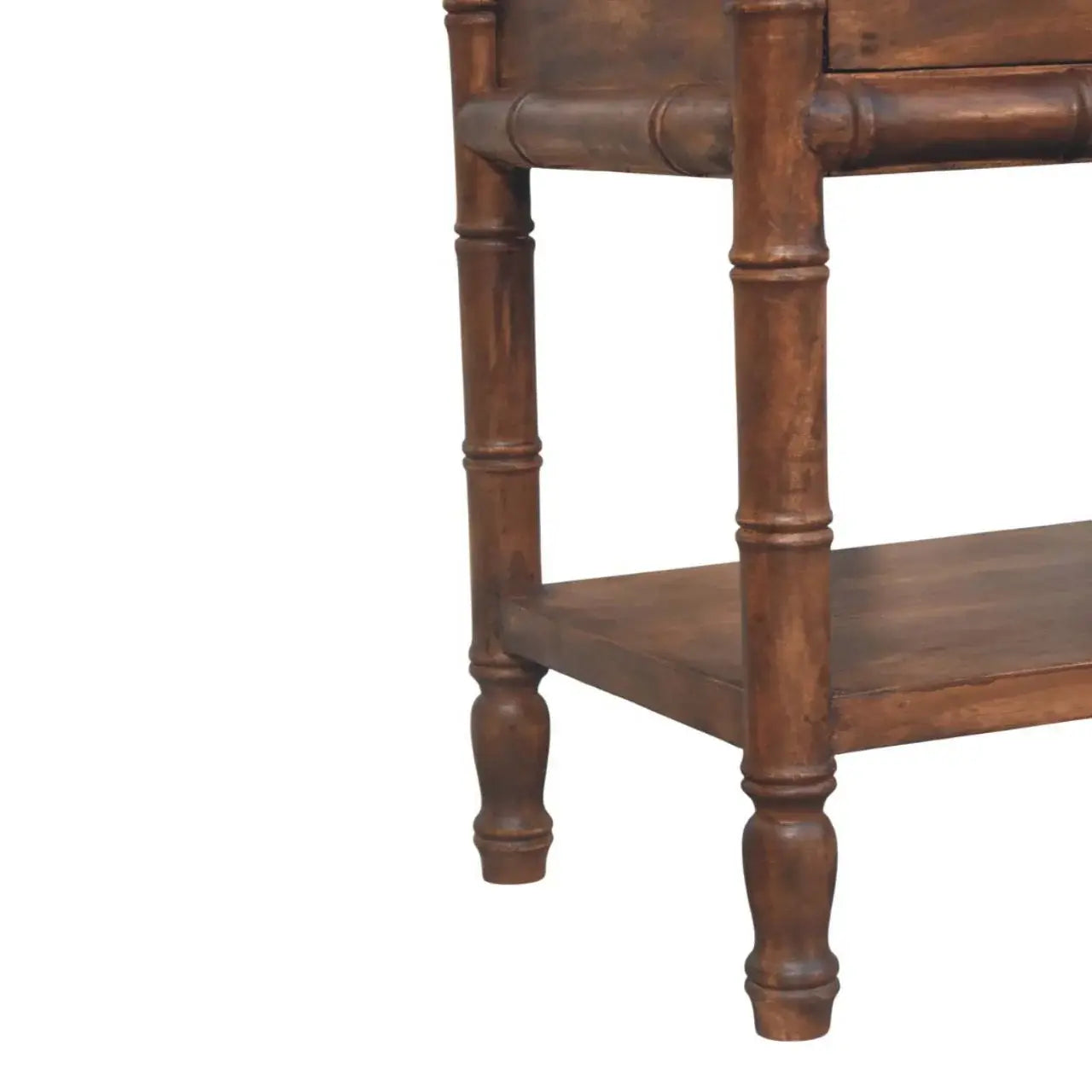 Bamboo Carved Bedside Table - Artisan Furniture - Flyclothing LLC