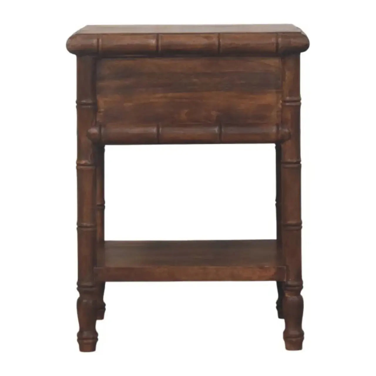 Bamboo Carved Bedside Table - Artisan Furniture - Flyclothing LLC
