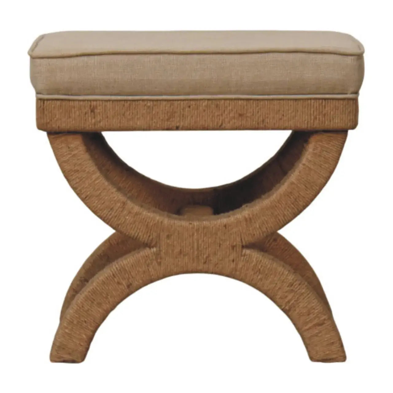 Rattan Arch Bench - Artisan Furniture - Flyclothing LLC