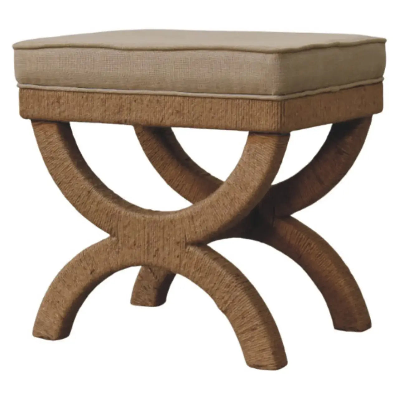 Rattan Arch Bench - Artisan Furniture - Flyclothing LLC