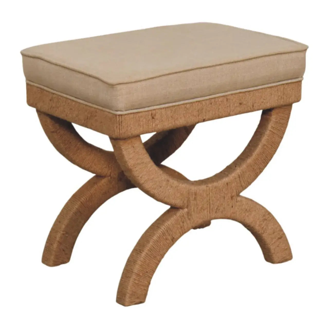 Rattan Arch Bench - Artisan Furniture - Flyclothing LLC