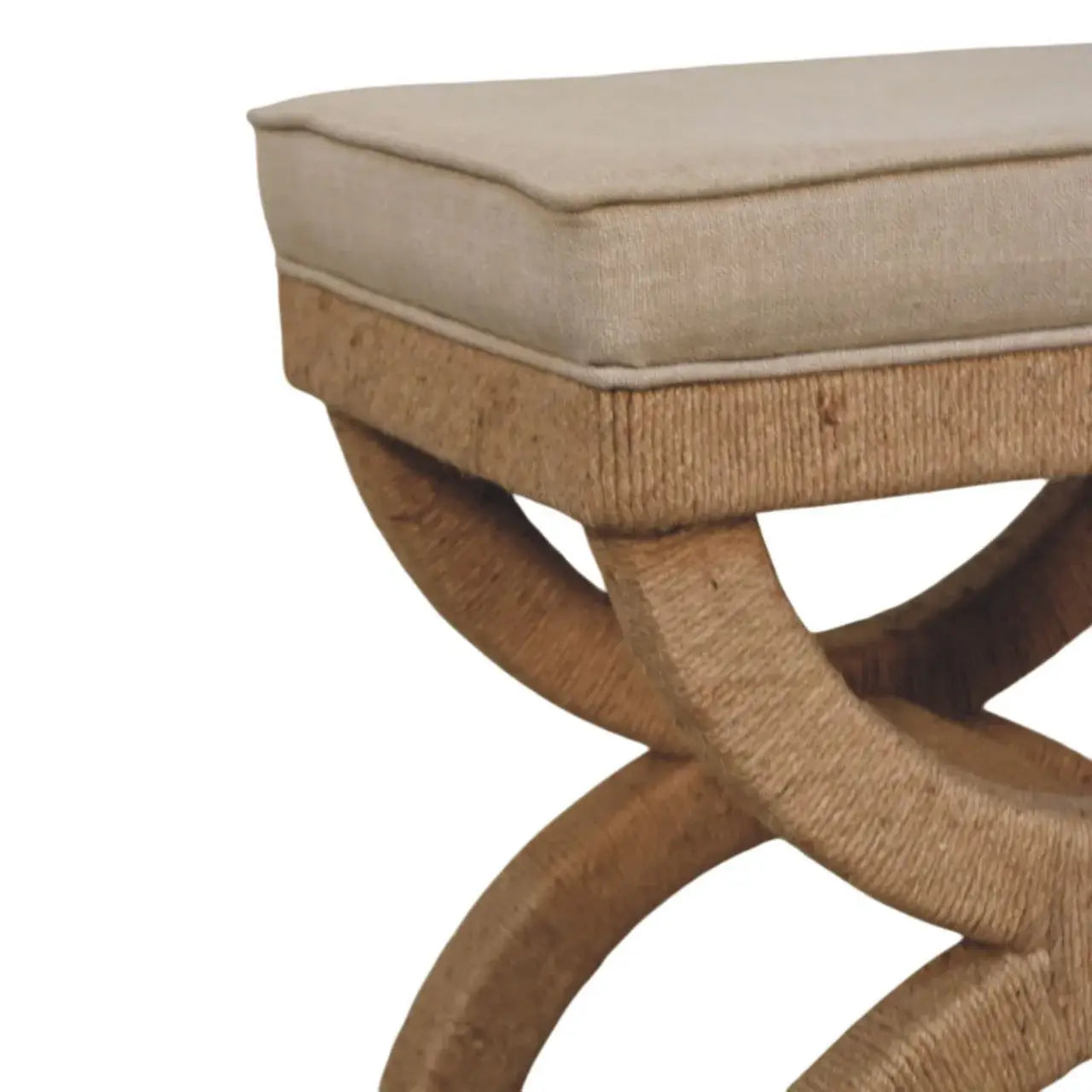 Rattan Arch Bench - Artisan Furniture - Flyclothing LLC