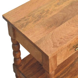 Barley Twist Side Table - Artisan Furniture - Flyclothing LLC