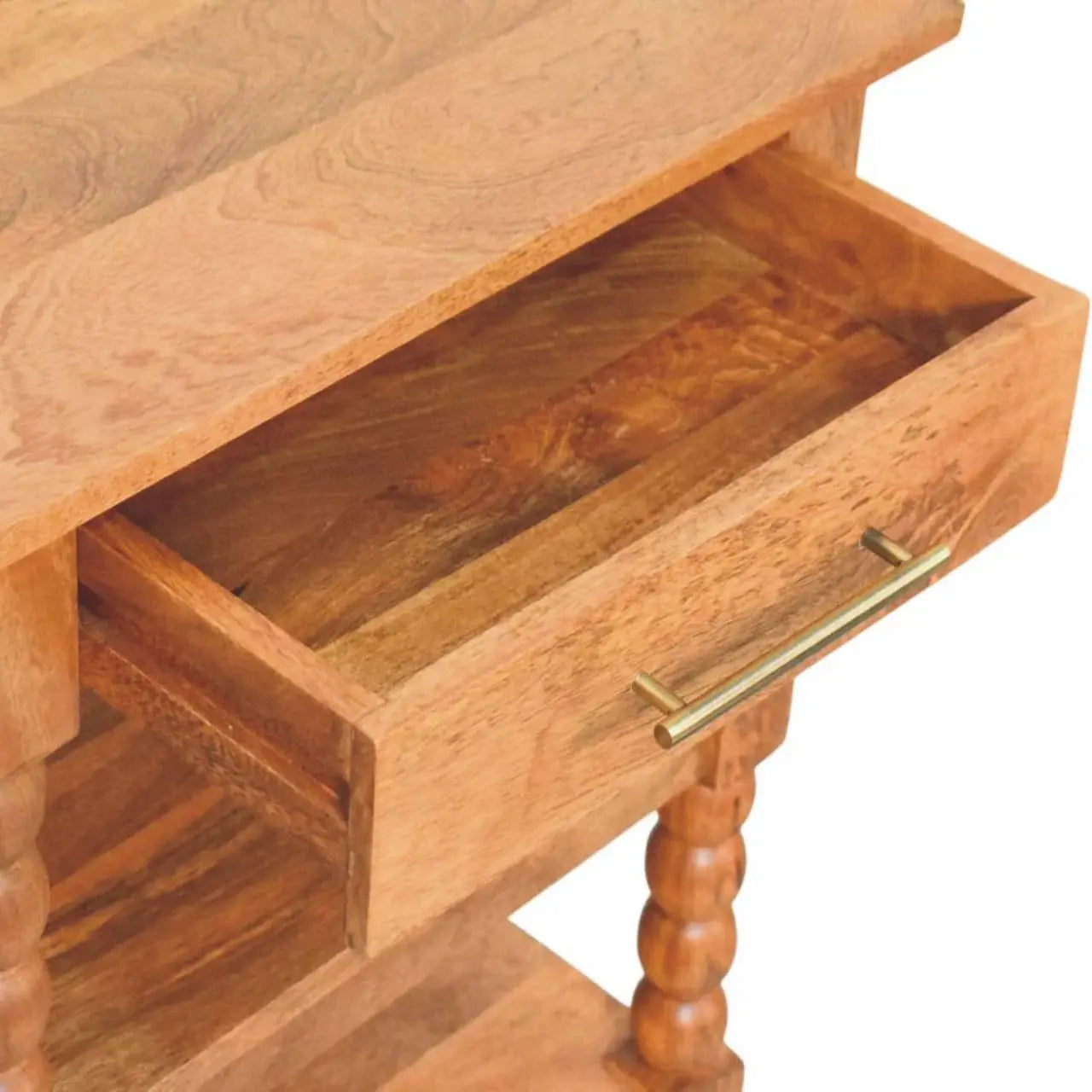 Barley Twist Side Table - Artisan Furniture - Flyclothing LLC