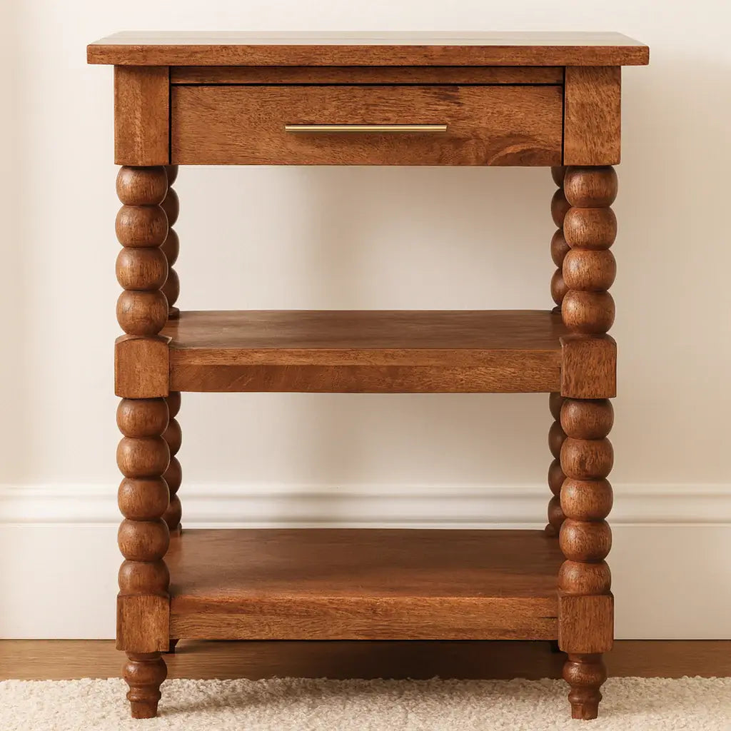 Barley Twist Side Table - Artisan Furniture - Flyclothing LLC