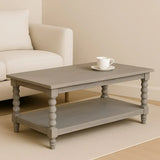 Ellsworth Spindle Coffee Table in Acid Wash - Artisan Furniture - Flyclothing LLC