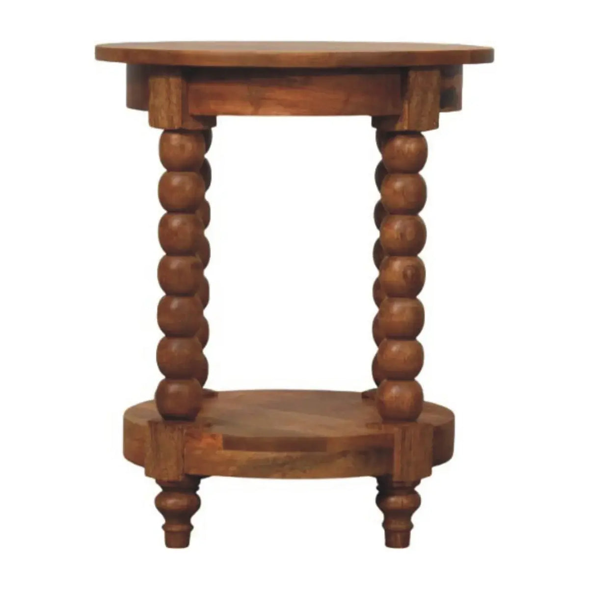 Barley Twist Round Side Table - Artisan Furniture - Flyclothing LLC