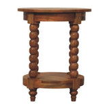 Barley Twist Round Side Table - Artisan Furniture - Flyclothing LLC