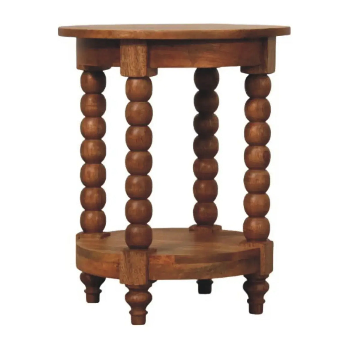 Barley Twist Round Side Table - Artisan Furniture - Flyclothing LLC