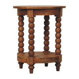 Barley Twist Round Side Table - Artisan Furniture - Flyclothing LLC