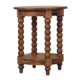 Barley Twist Round Side Table - Artisan Furniture - Flyclothing LLC