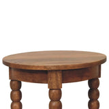 Barley Twist Round Side Table - Artisan Furniture - Flyclothing LLC