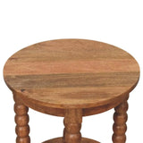 Barley Twist Round Side Table - Artisan Furniture - Flyclothing LLC