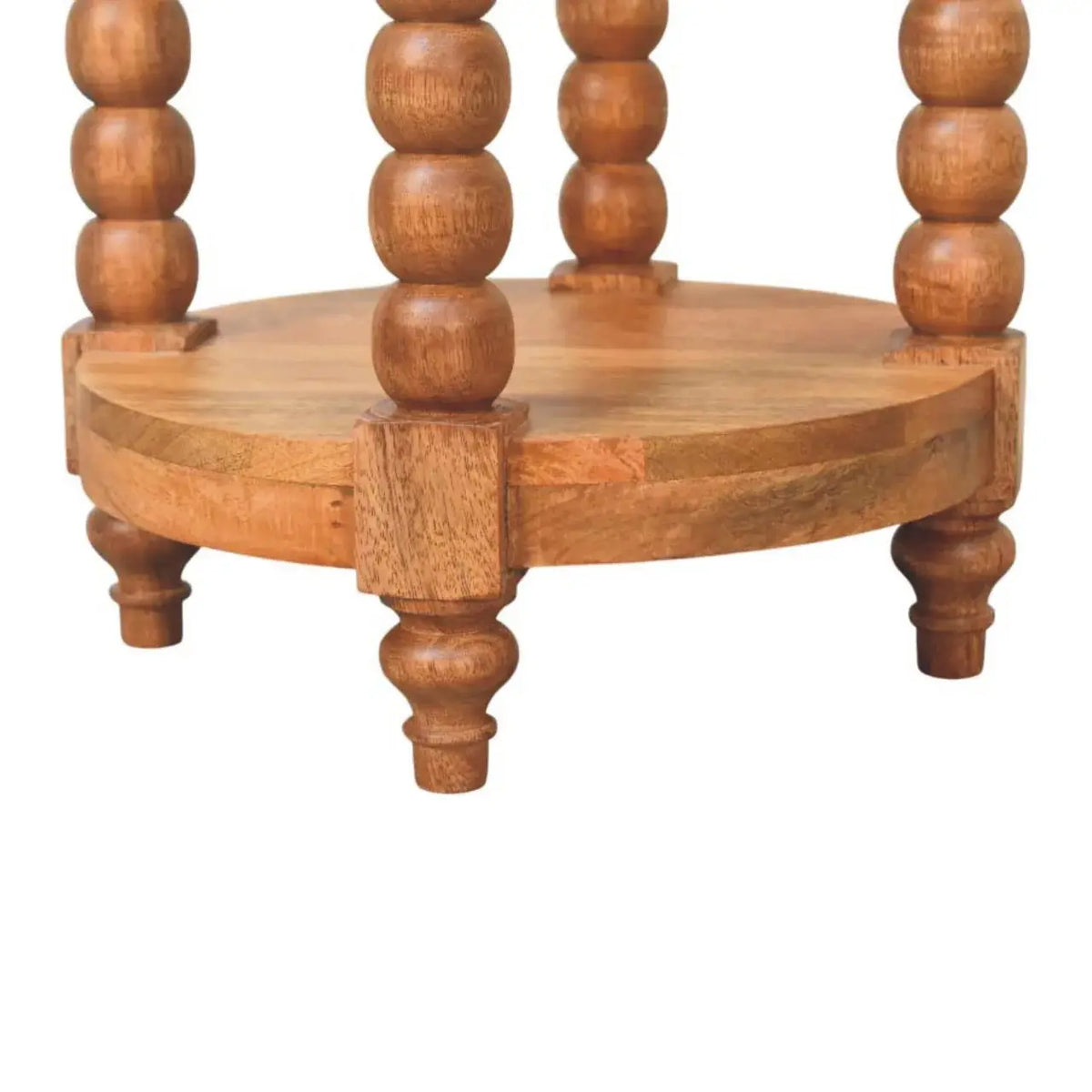 Barley Twist Round Side Table - Artisan Furniture - Flyclothing LLC