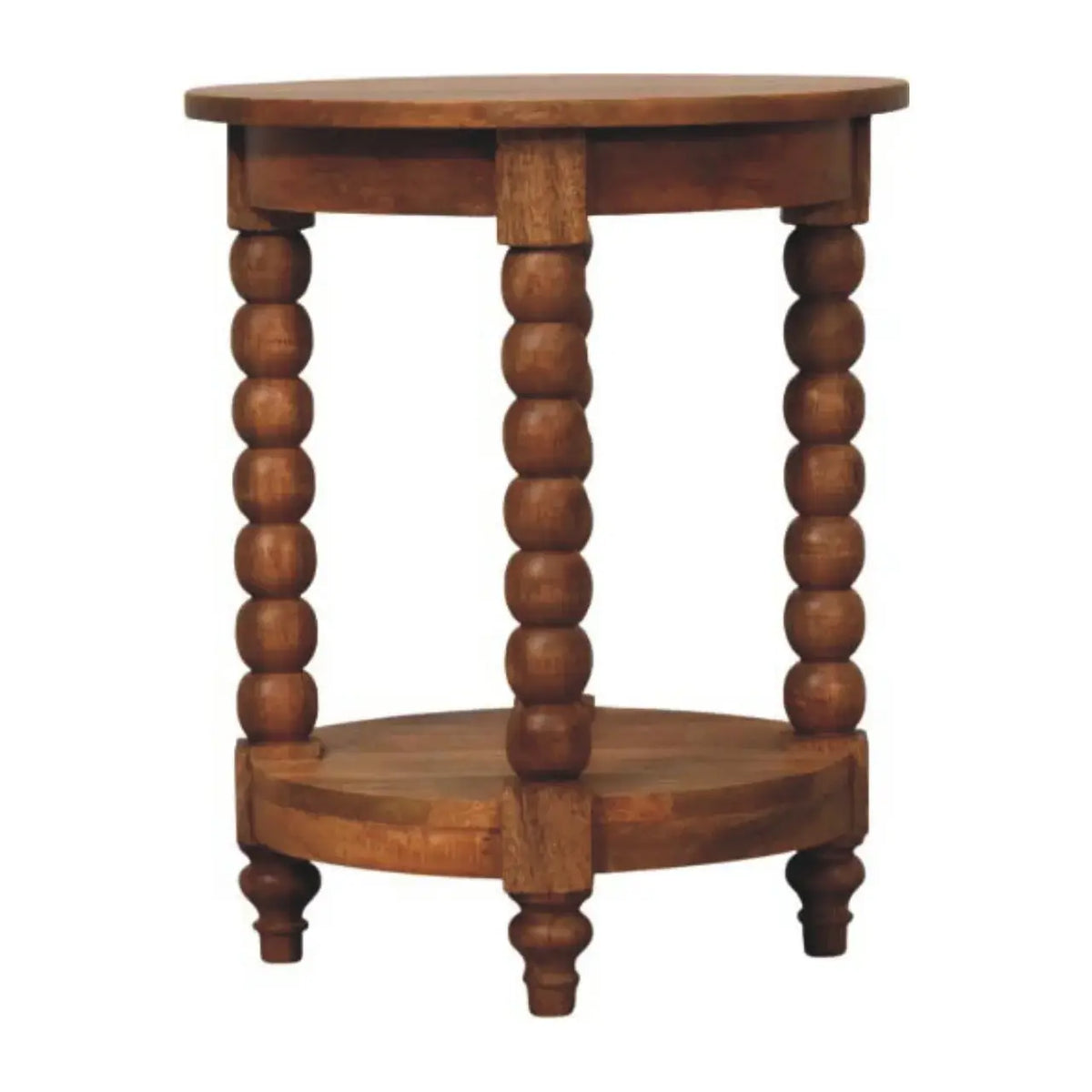 Barley Twist Round Side Table - Artisan Furniture - Flyclothing LLC