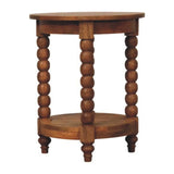 Barley Twist Round Side Table - Artisan Furniture - Flyclothing LLC