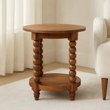 Barley Twist Round Side Table - Artisan Furniture - Flyclothing LLC