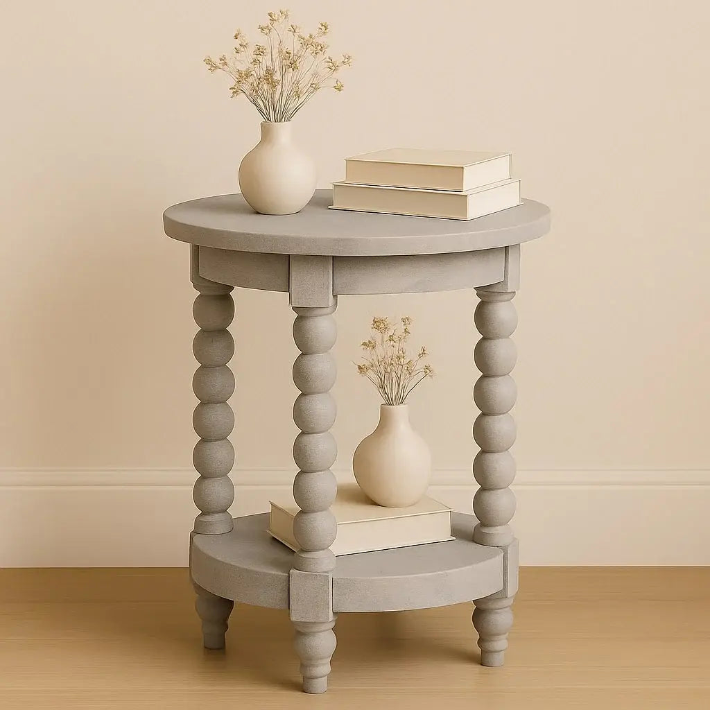 Ellsworth Round Side Table in Acid Wash - Artisan Furniture - Flyclothing LLC