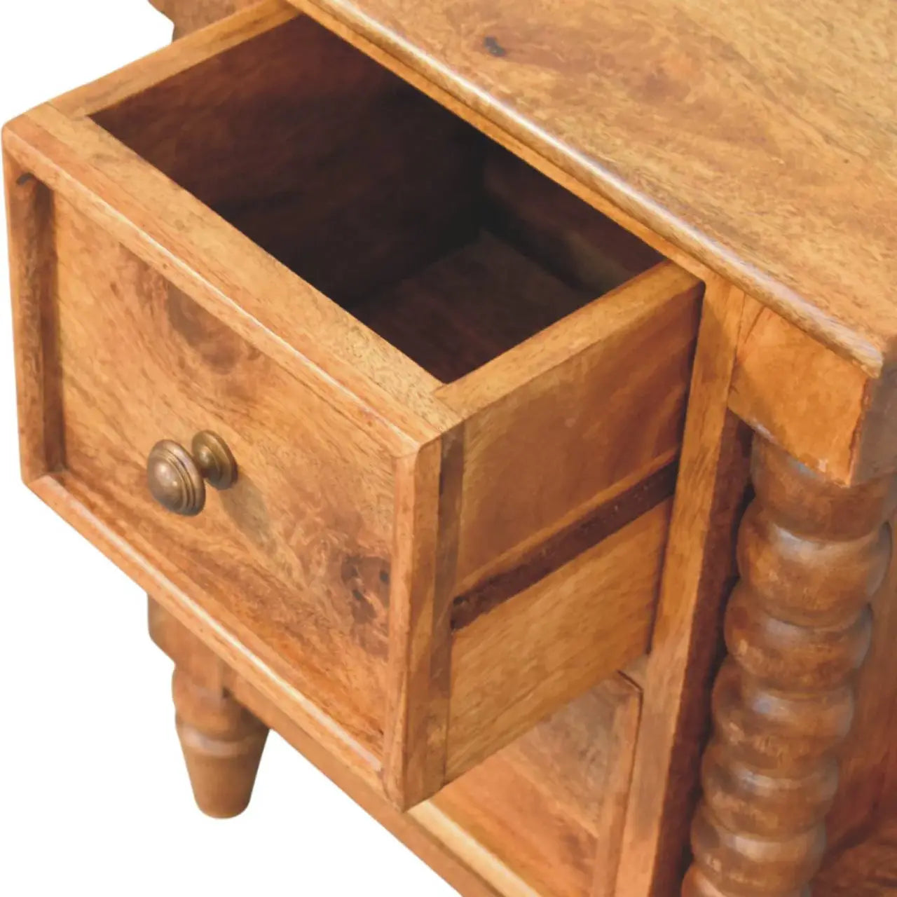 Barley Twist 2-Drawer Bedside - Artisan Furniture - Flyclothing LLC
