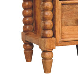 Barley Twist 2-Drawer Bedside - Artisan Furniture - Flyclothing LLC