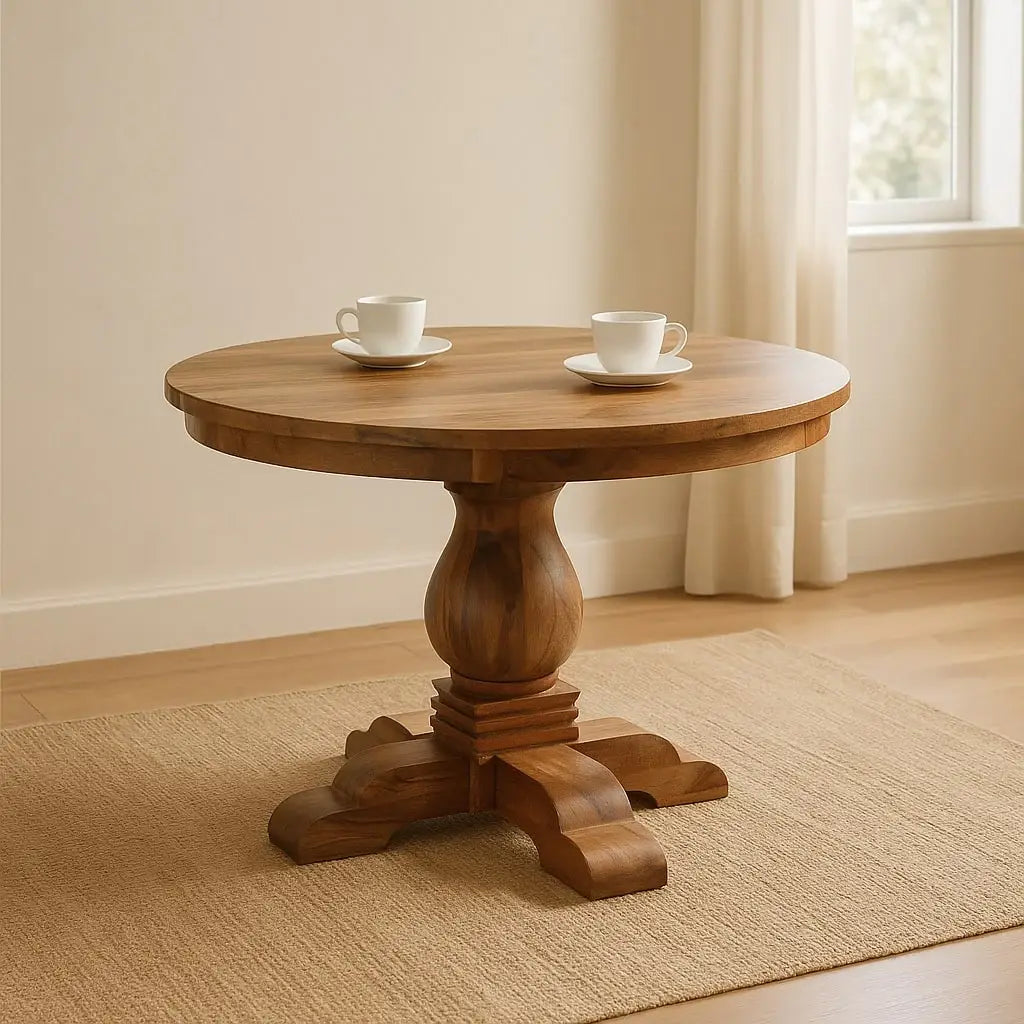 Valentina Round Dining Table - Artisan Furniture - Flyclothing LLC