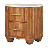 Aurora Marble Bedside - Artisan Furniture - Flyclothing LLC