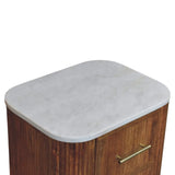Aurora Marble Bedside - Artisan Furniture - Flyclothing LLC