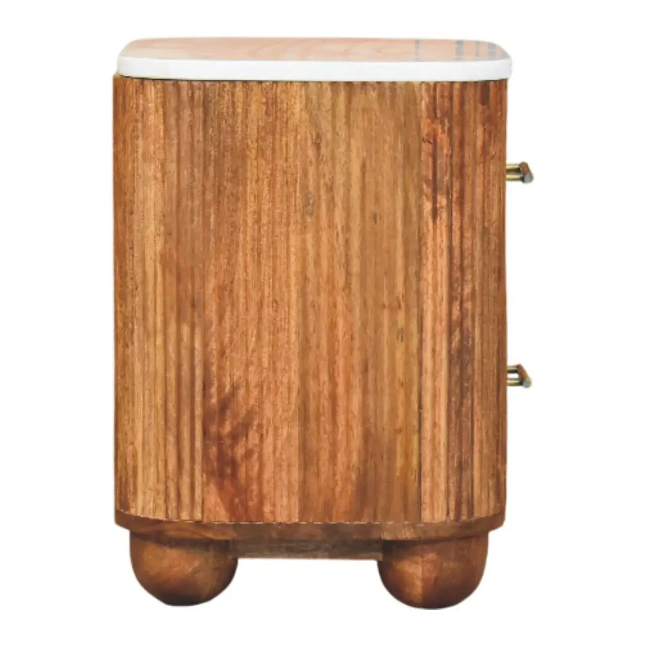 Aurora Marble Bedside - Artisan Furniture - Flyclothing LLC