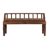 Bordeaux Leather Bench - Artisan Furniture - Flyclothing LLC