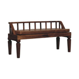 Bordeaux Leather Bench - Artisan Furniture - Flyclothing LLC