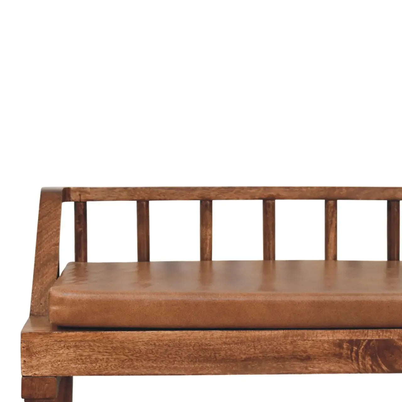 Bordeaux Leather Bench - Artisan Furniture - Flyclothing LLC