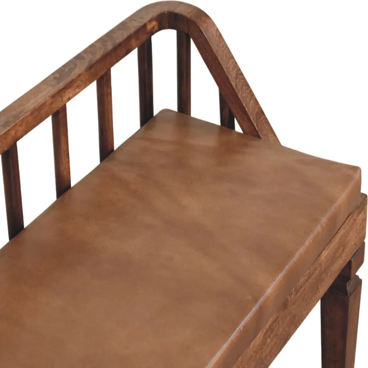Bordeaux Leather Bench - Artisan Furniture - Flyclothing LLC